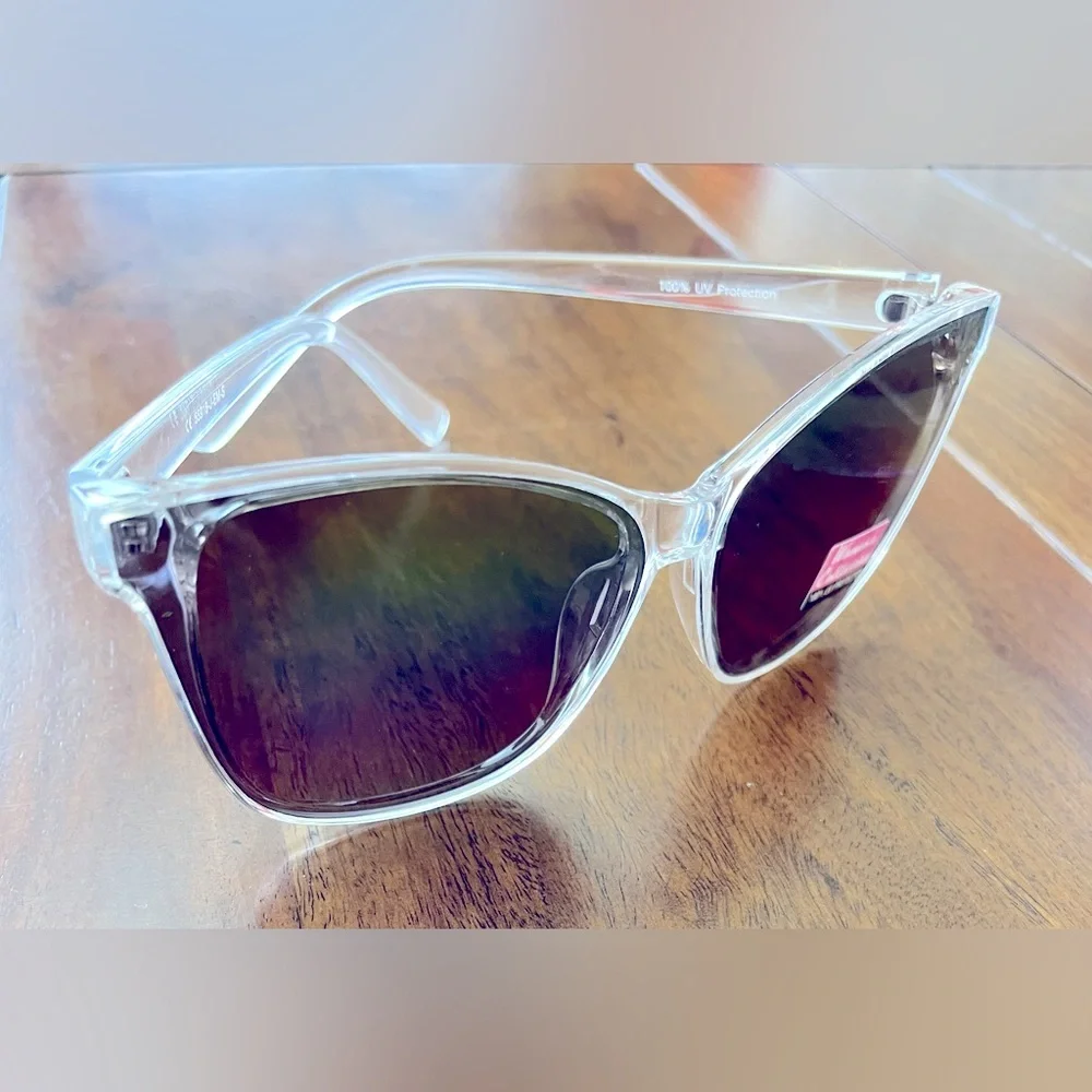 Clear Polarized Sunglasses - NWT